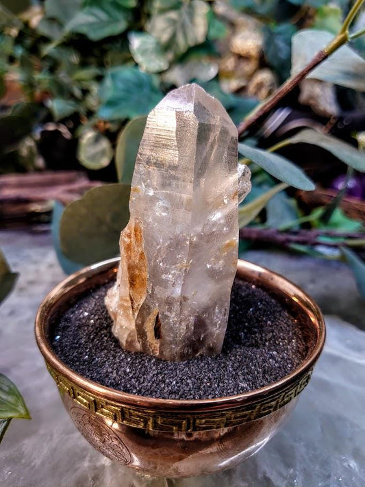 3 1/4" Congo Lemurian Clear Quartz Point from DRC for Crystal Healing / 110g / Meditation / Collection
