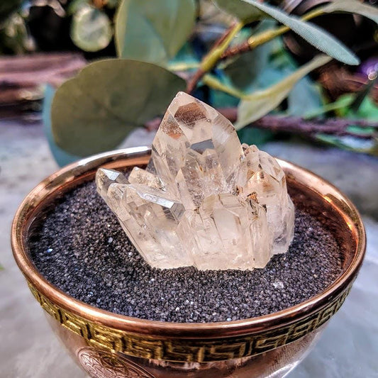 Beautiful Congo Lemurian Quartz Cluster from DRC for Crystal Healing / 56.81g / Meditation / Collection / Rare Find